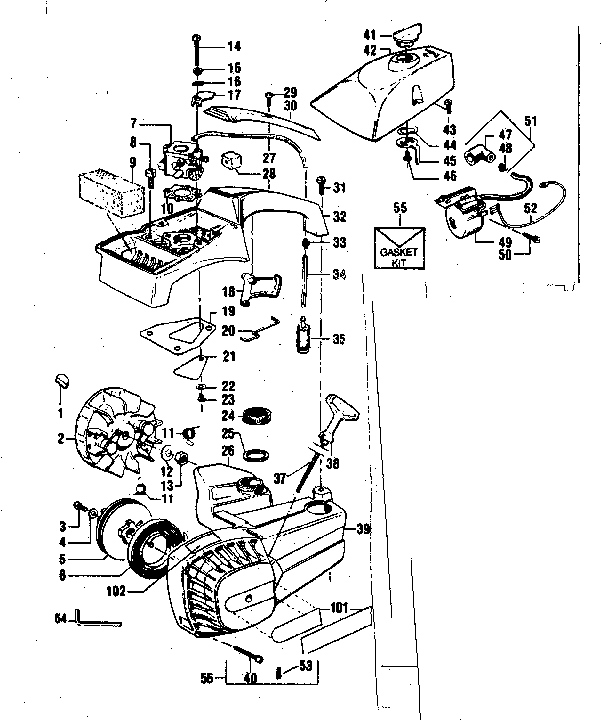 Craftsman Chainsaw Fuel Line Routing Diagram
