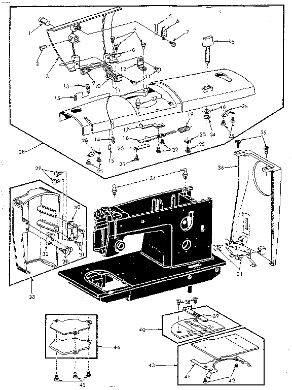 Kenmore Sewing Machine Parts 15818033 Kenmore Sewing Machine Parts 15818033