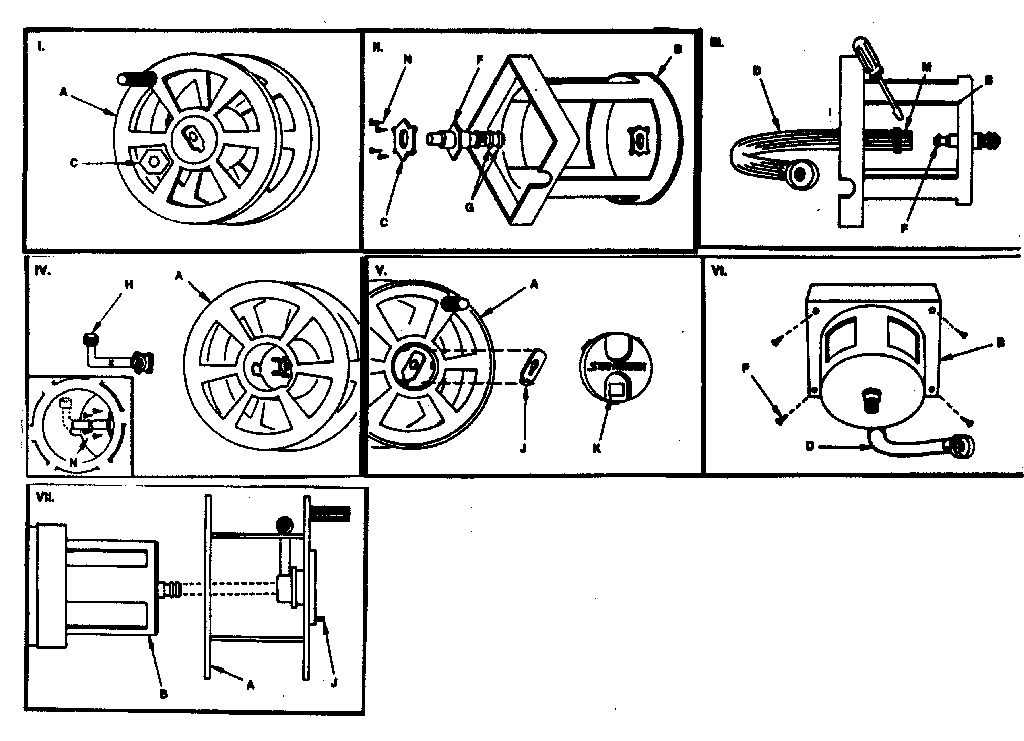 Ames Hose Reel Parts 2415500 Parts Diagram