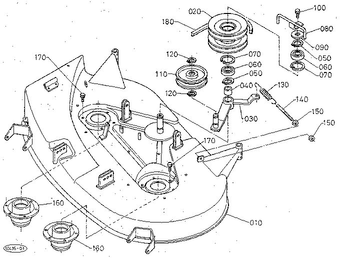 Craftsman 46 mower deck belt diagram