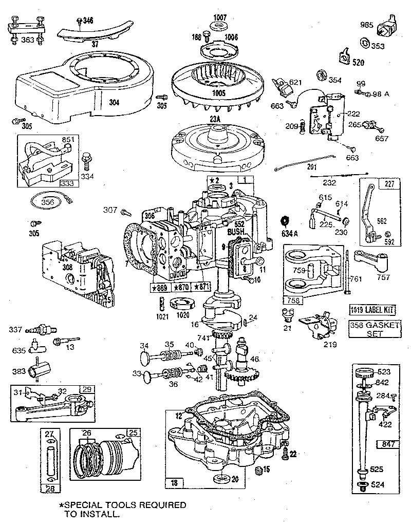 Briggs stratton карбюратор схема