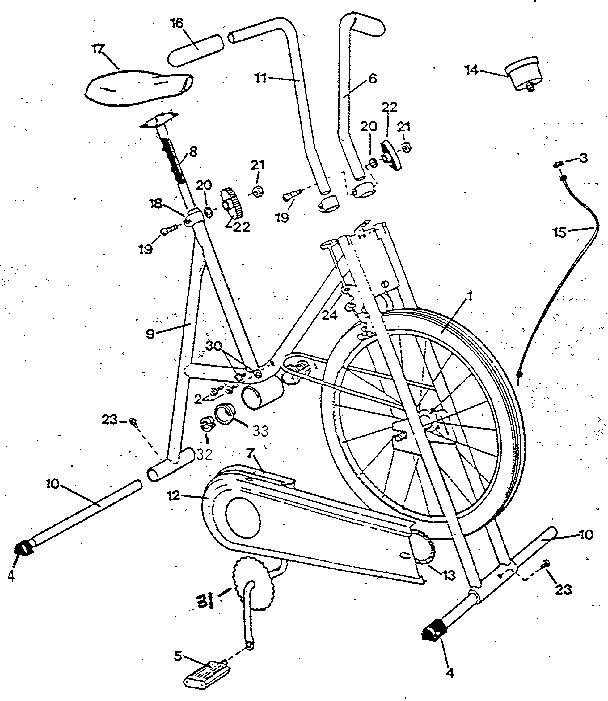 stationary bike replacement parts