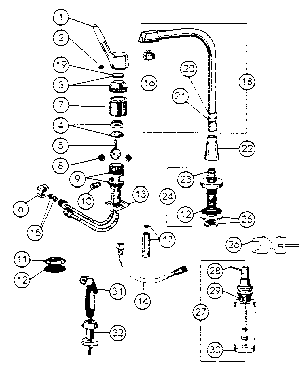 Delta Victorian Kitchen Faucet Parts Diagram 