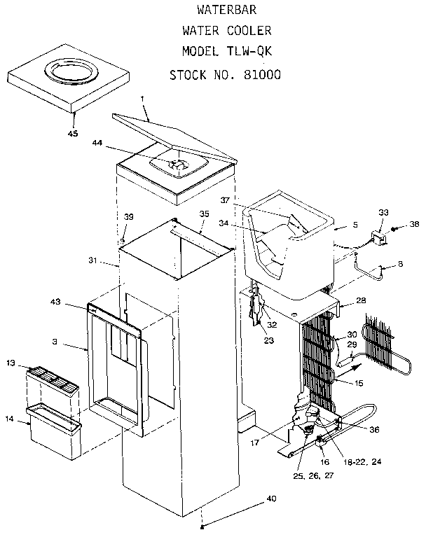 Oasis Water Cooler Parts Diagram