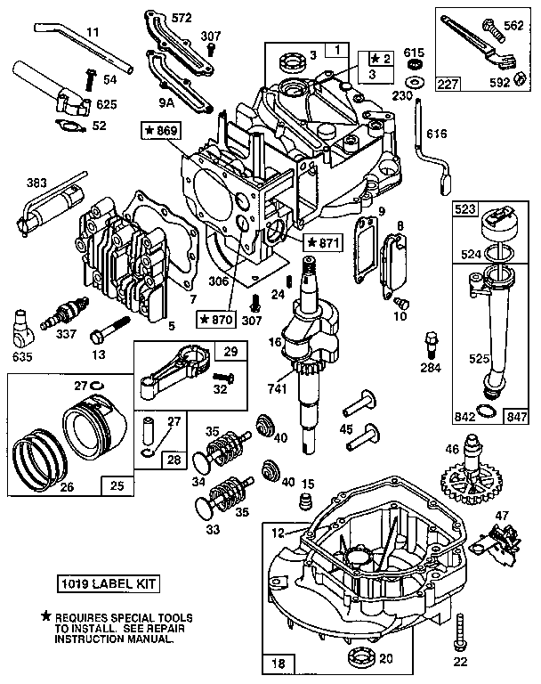 BRIGGS & STRATTON ENGINE Parts | Model 124702318601 | Sears PartsDirect