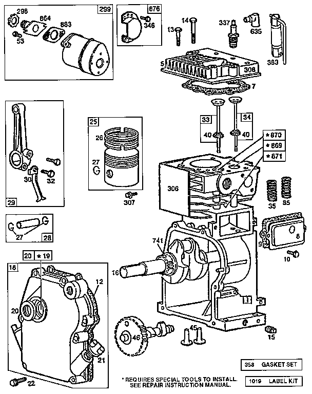 Briggs stratton 650 схема