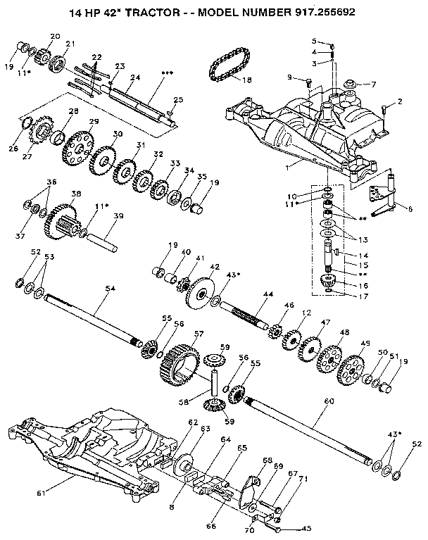 Sears Riding Mower Parts List : Wiring Diagram For Gs6500 Tractor