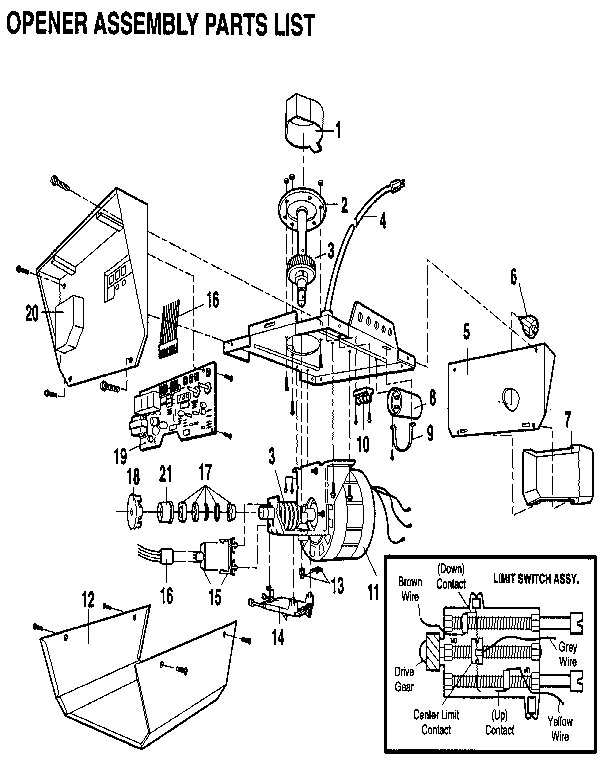 Craftsman 1 2 Hp Garage Door Opener Wiring Diagram Tutorial Pics