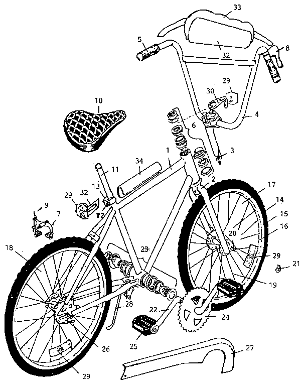 huffy bike parts