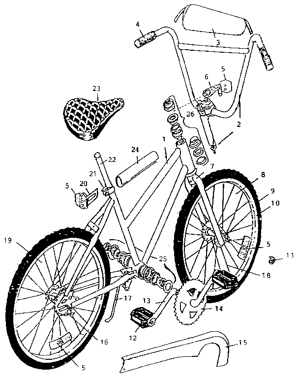 replacement parts for huffy bikes