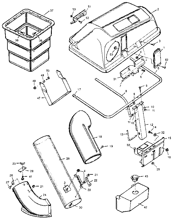 Craftsman Lawn Tractor Bagger Parts