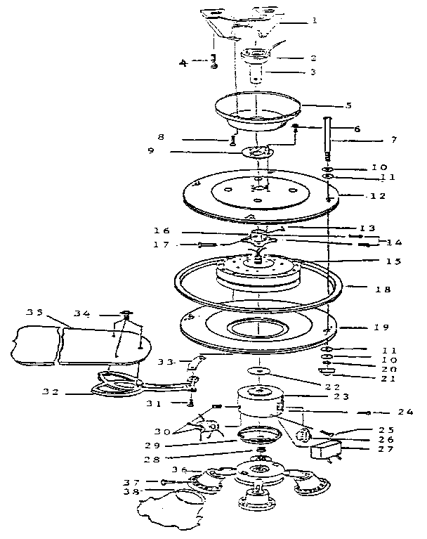 Ceiling Fan Parts Diagram