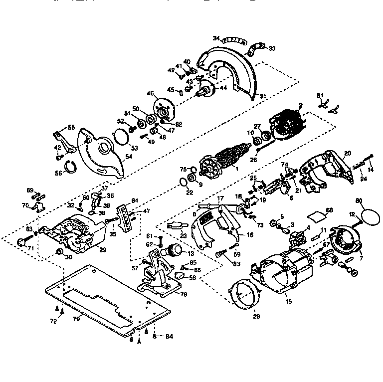 Dewalt Circular Saw Parts Diagram 9721