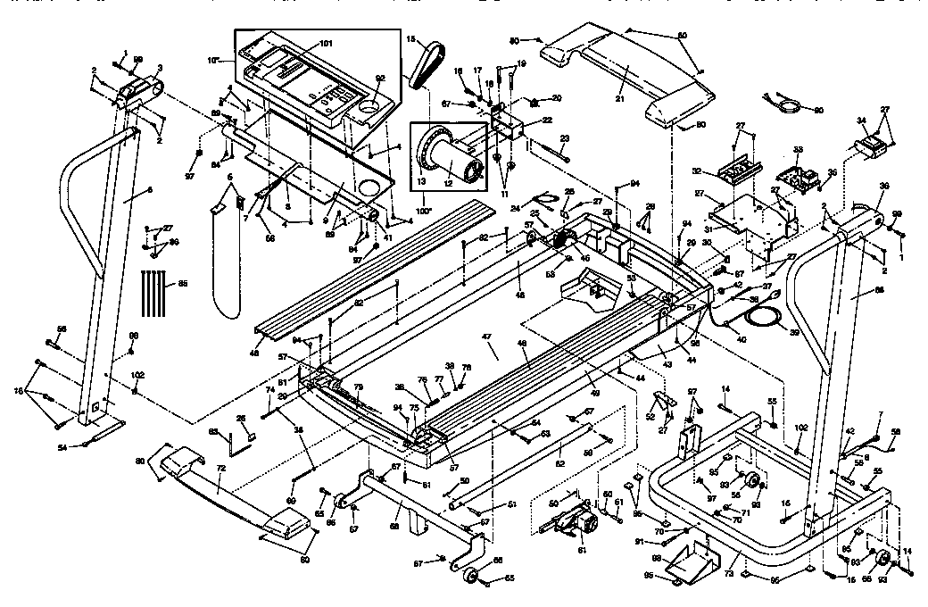 proform treadmill parts