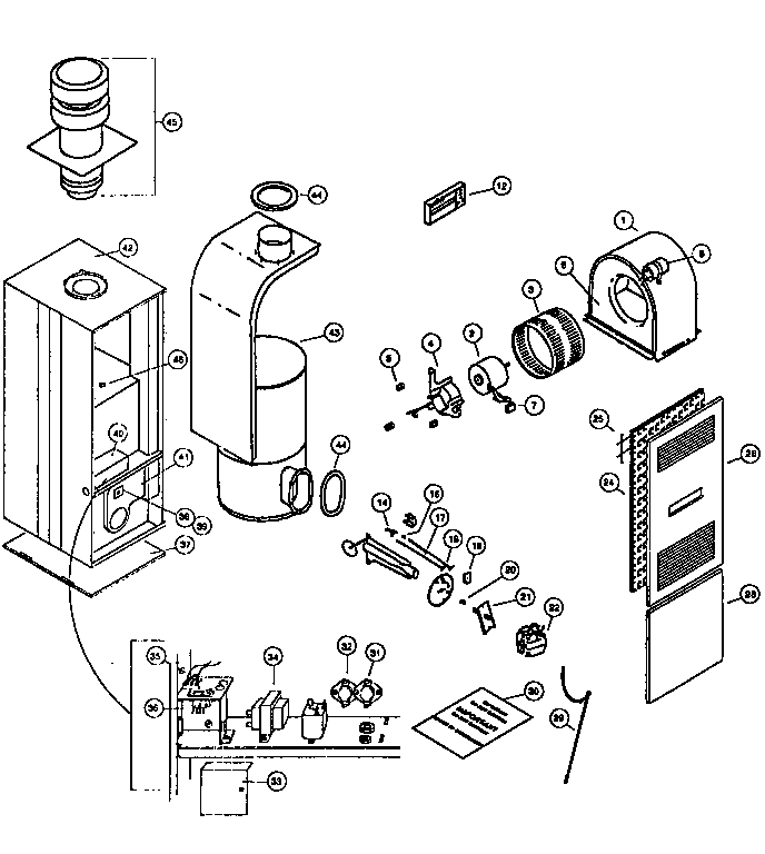 Coleman Evcon Thermostat Wiring Diagram from c.searspartsdirect.com