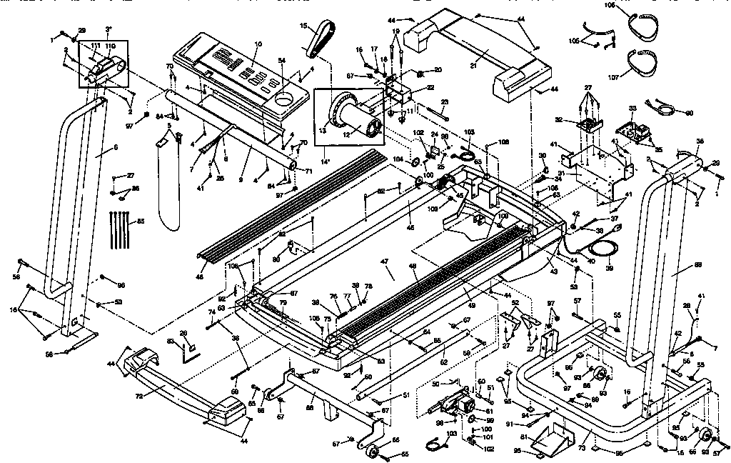 proform treadmill parts