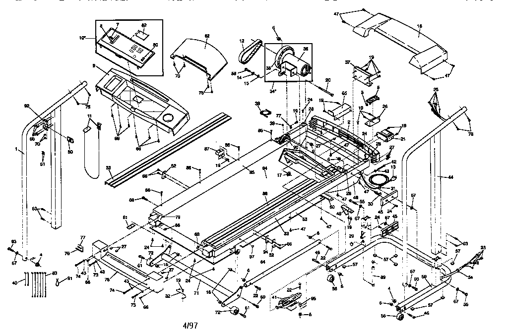 proform treadmill parts