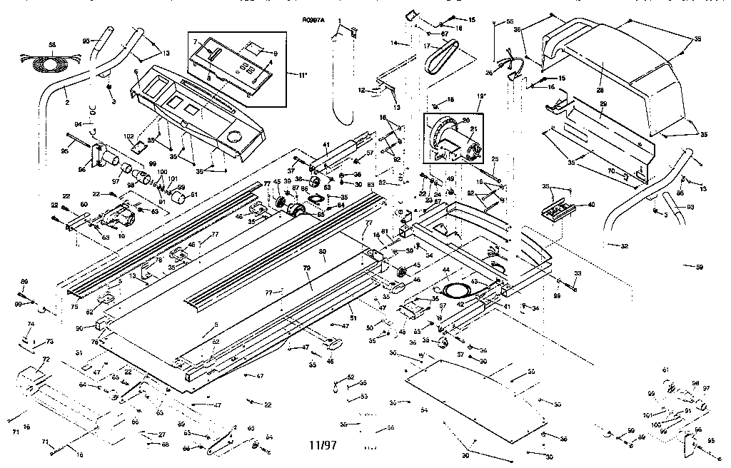 Proform 831297390 Treadmill Parts Sears Partsdirect