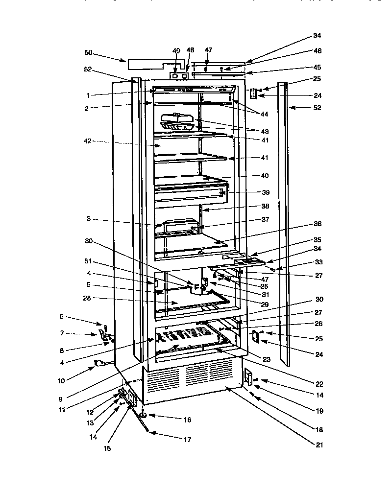 Looking For Sub Zero Model 700TR Bottom Mount Refrigerator Repair   10058952 00002 