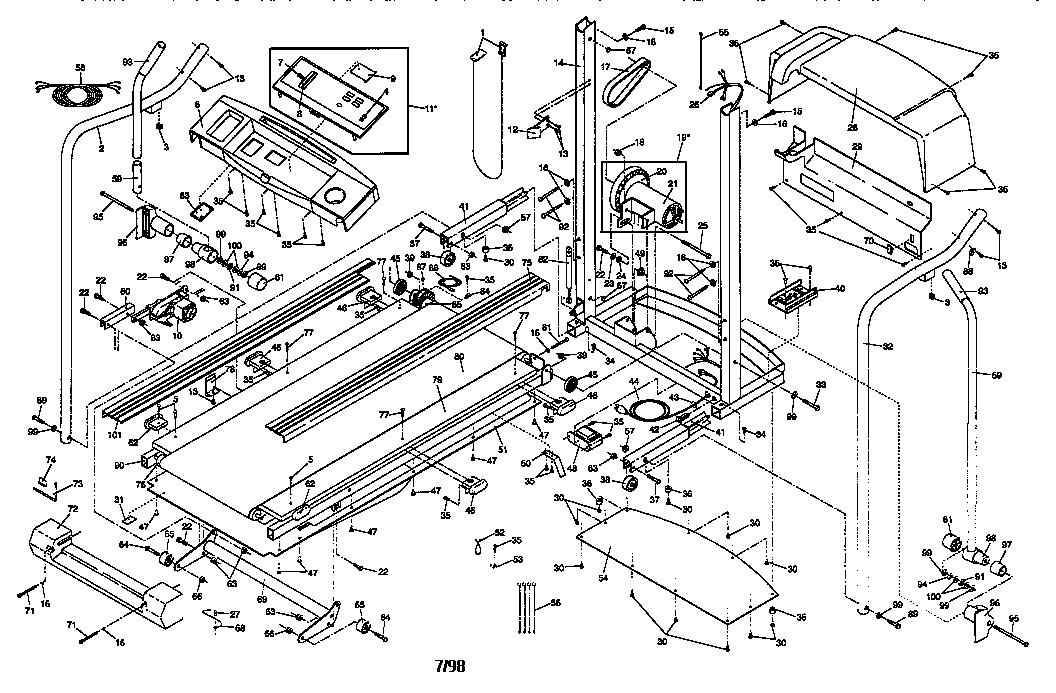 proform treadmill parts