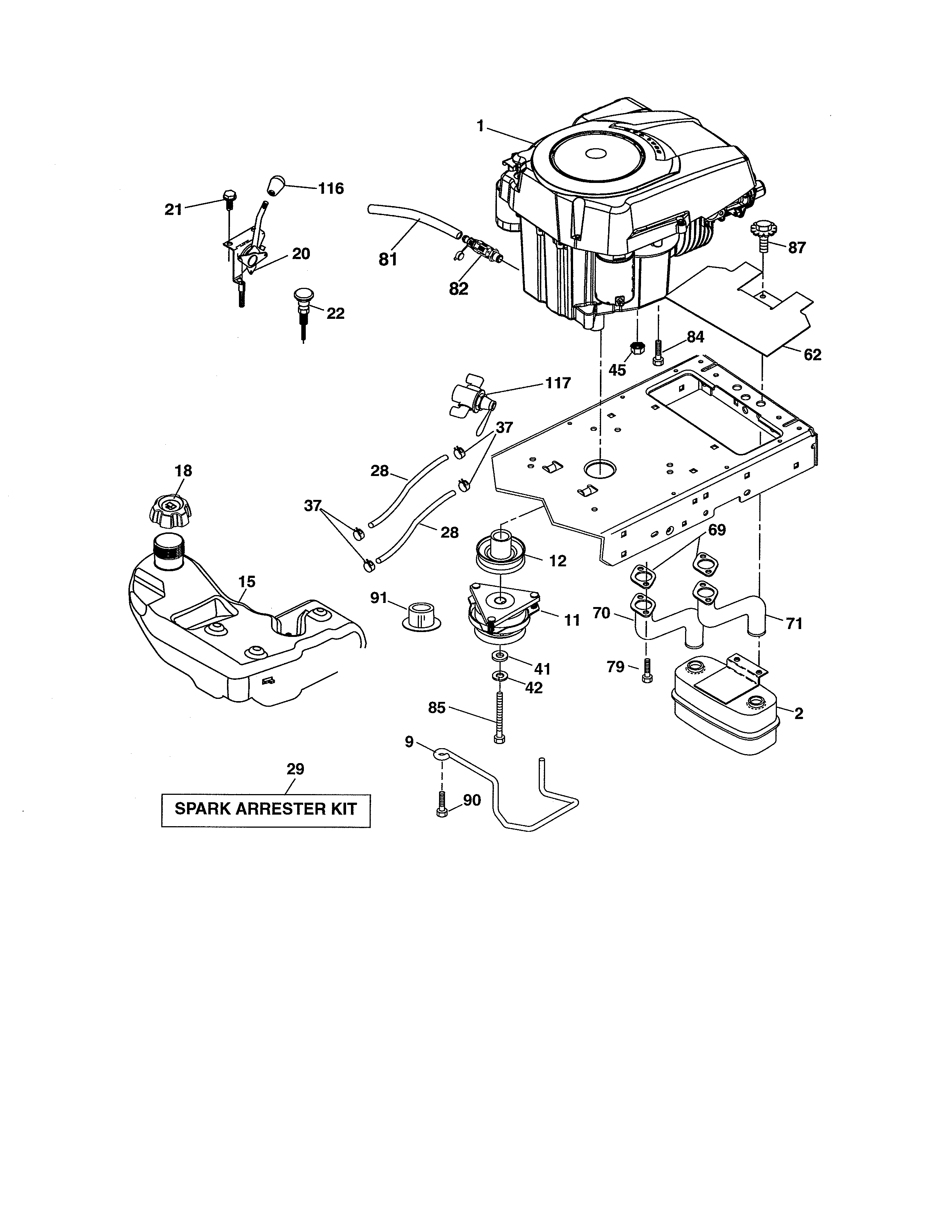 Craftsman Gt6000 Parts Diagram - Hanenhuusholli