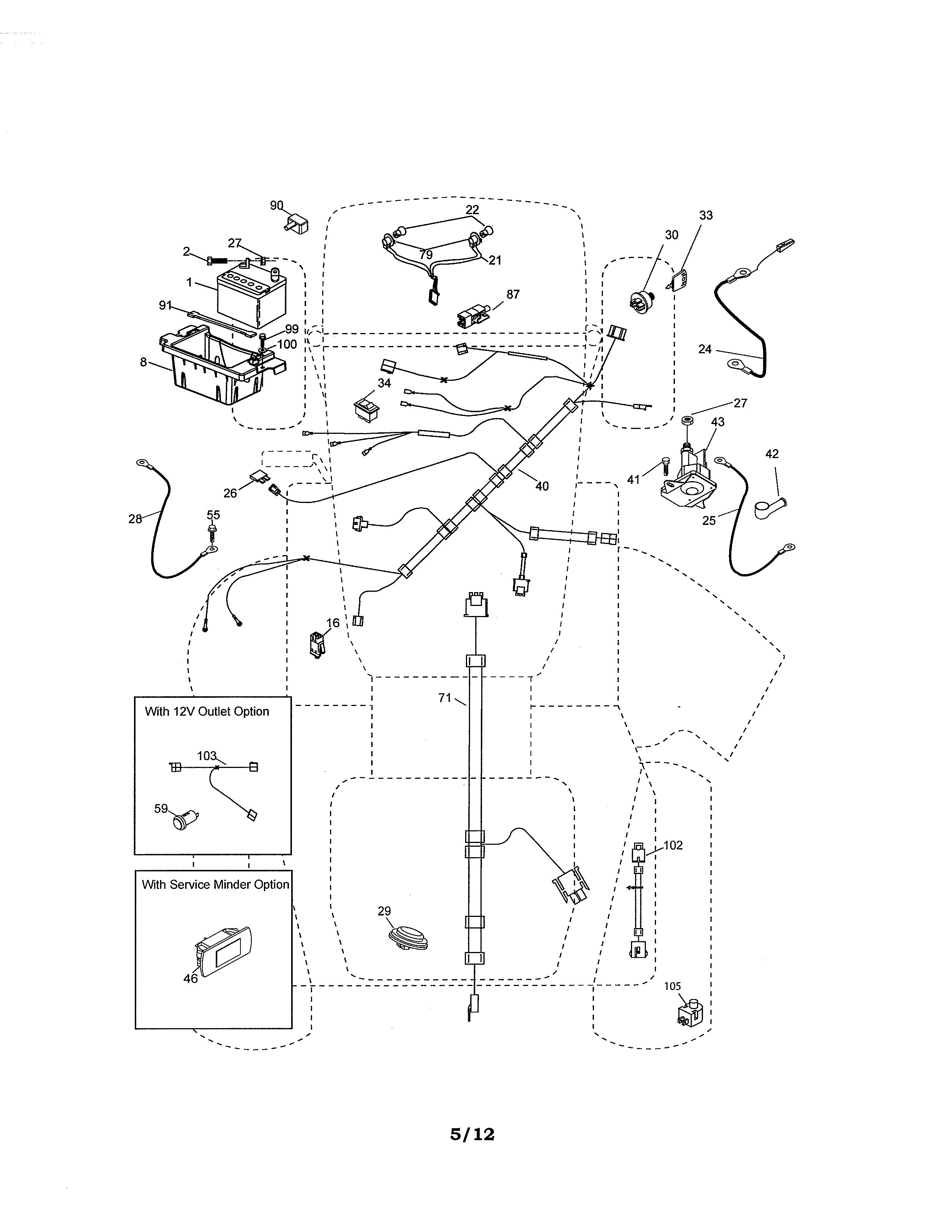 craftsman yt4000 parts diagram