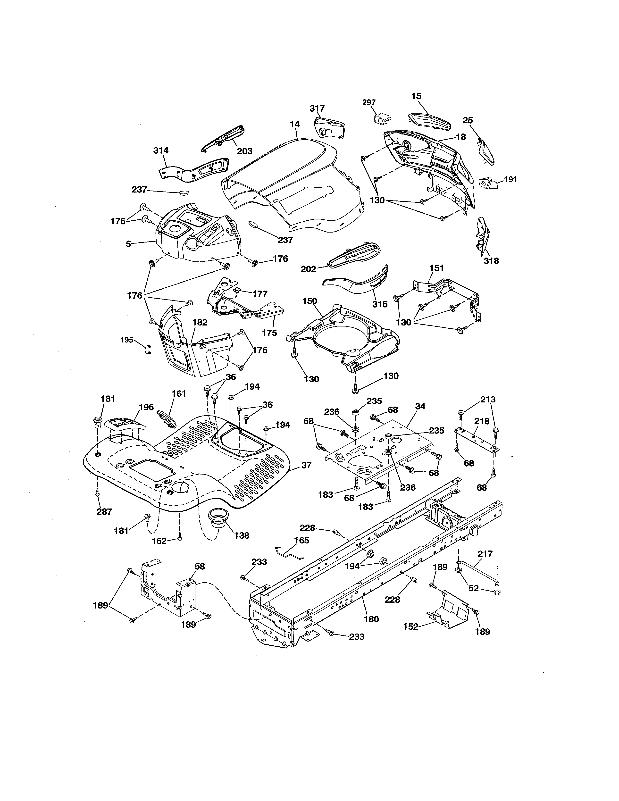 Craftsman 917288580 Front Engine Lawn Tractor Parts Sears Lawn Tractor Parts