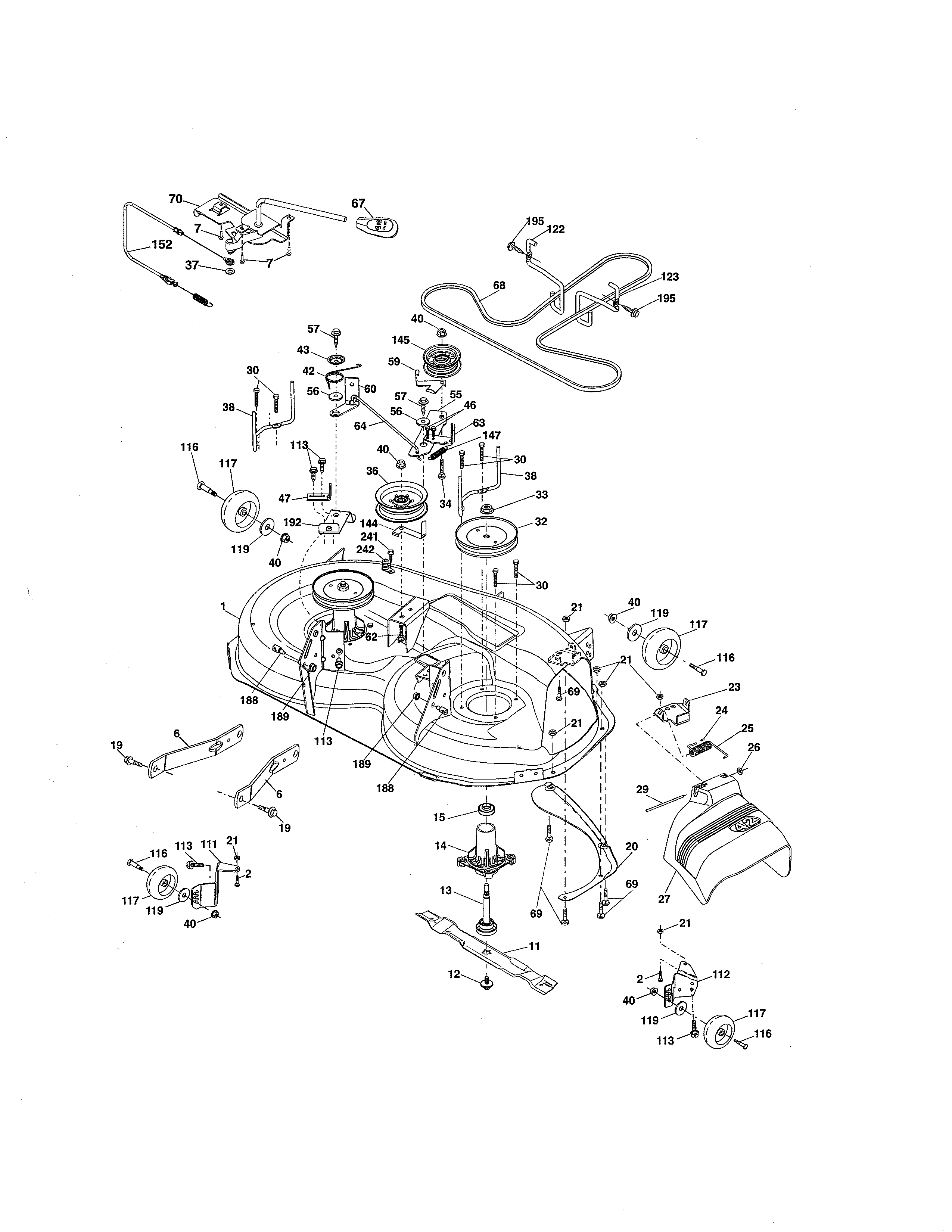 craftsman t2200 riding lawn mower