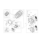 Samsung DVE45N5300W/A3-00 dryer parts | Sears PartsDirect