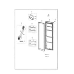 Samsung RS25J500DSR/AA-01 side-by-side refrigerator parts | Sears