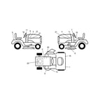 Craftsman 917275643 front-engine lawn tractor parts