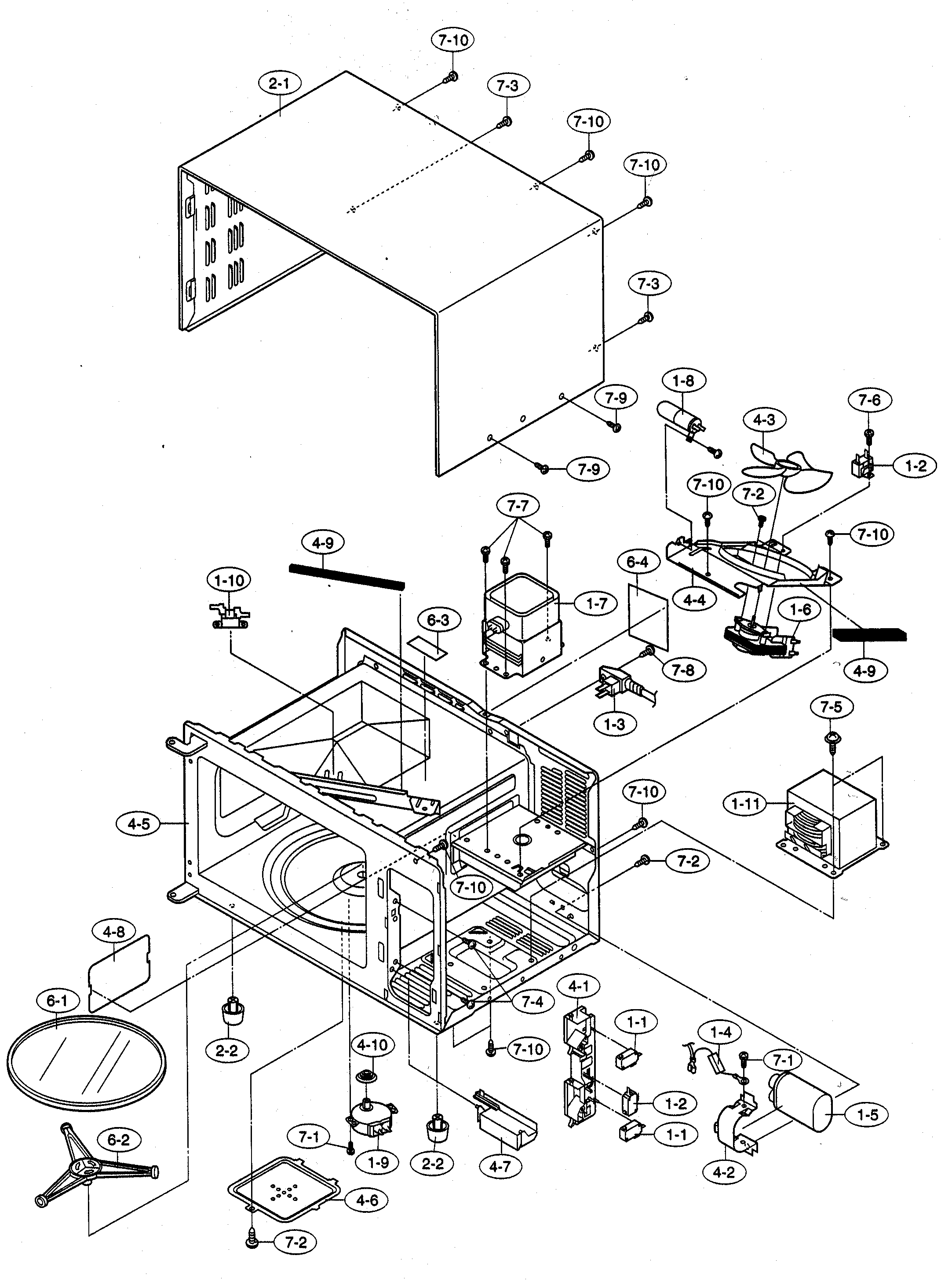 31 Sharp Carousel Microwave Parts Diagram - Wiring Diagram List