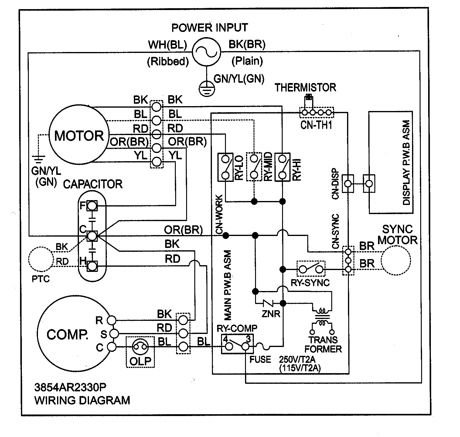 Lg Room Air Conditioner Wiring Diagram