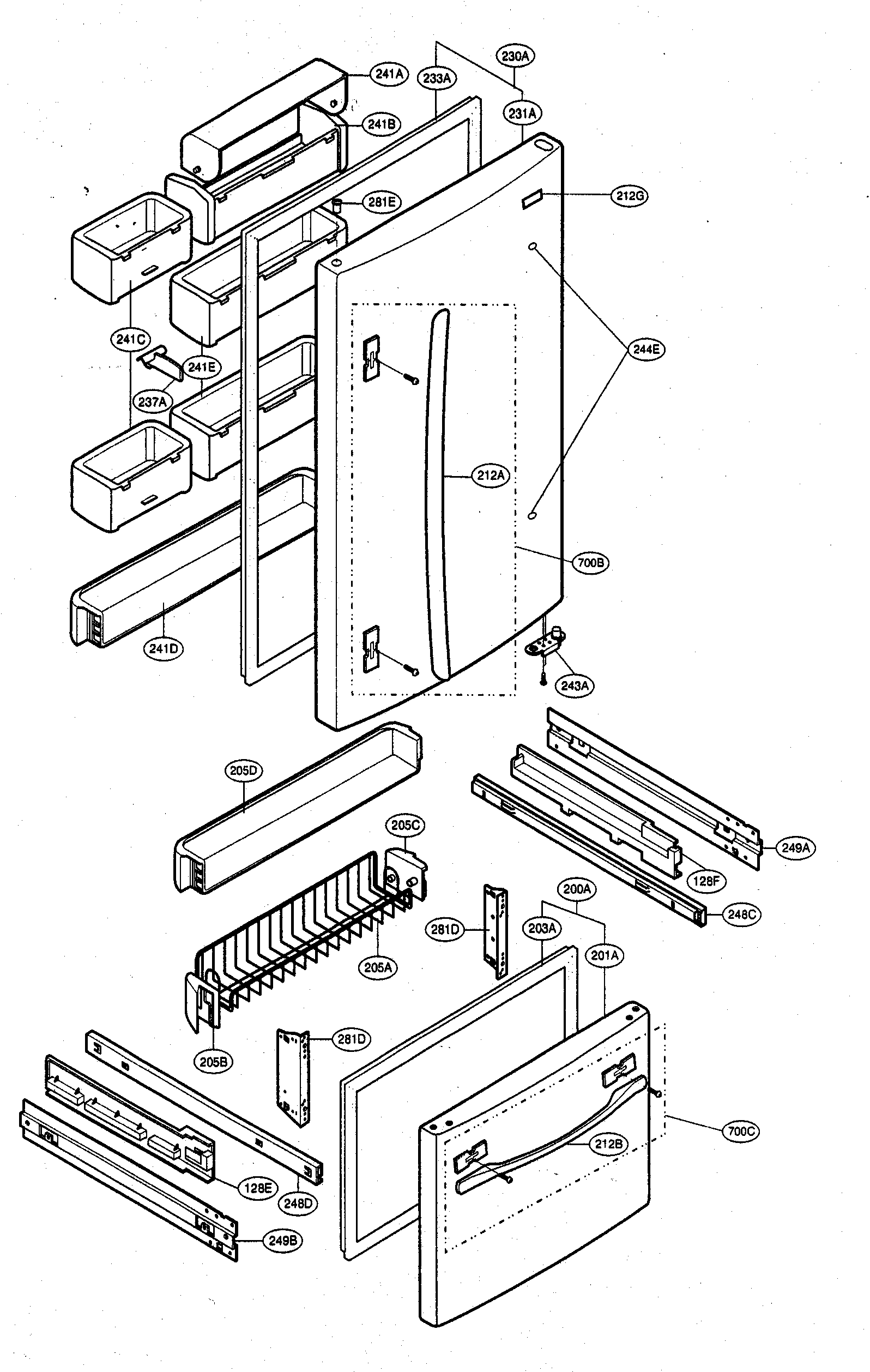 Kenmore Refrigerator Parts   50023860 00004 