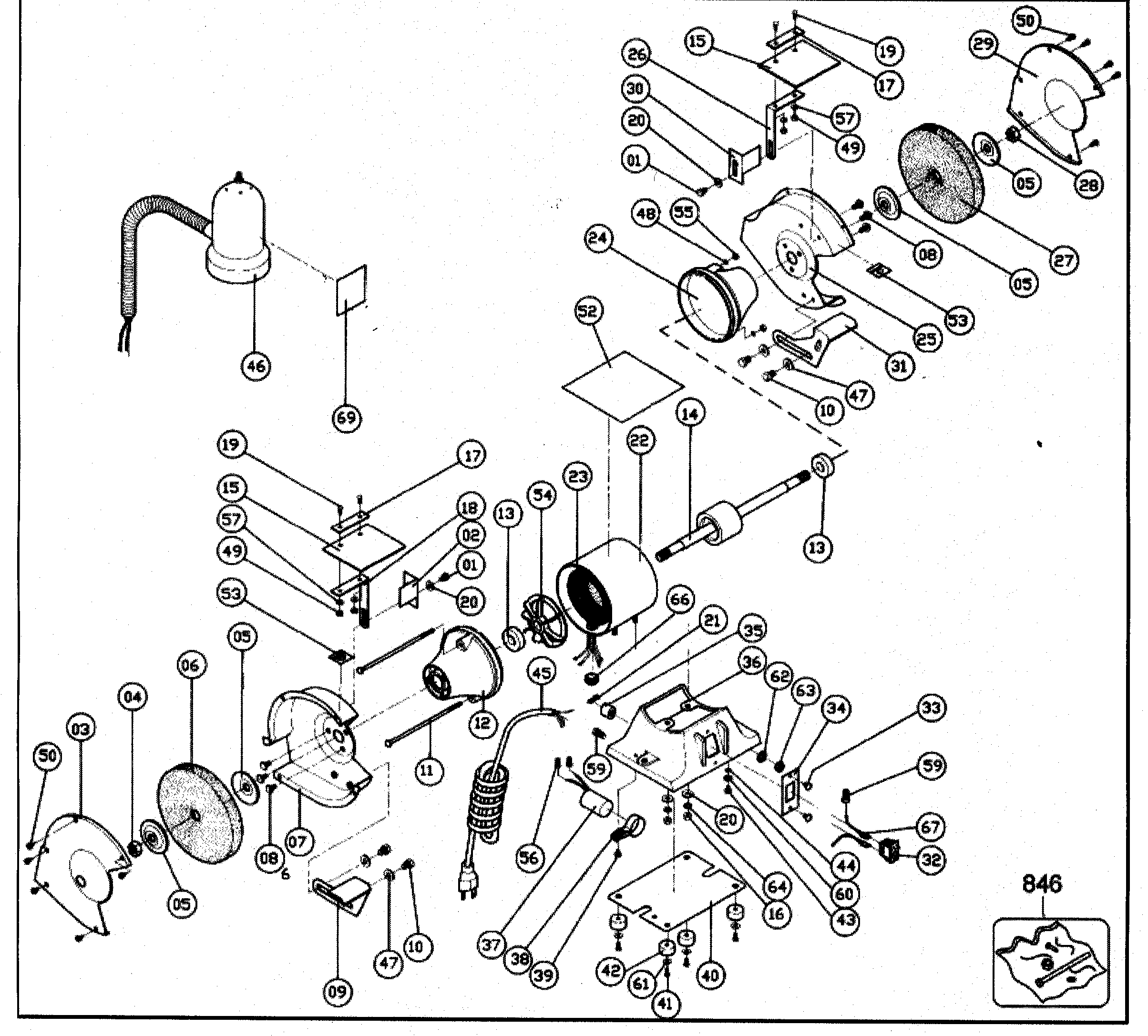 Wiring Diagram For Bench Grinder