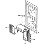 Kenmore 58075051500 room air conditioner parts | Sears PartsDirect