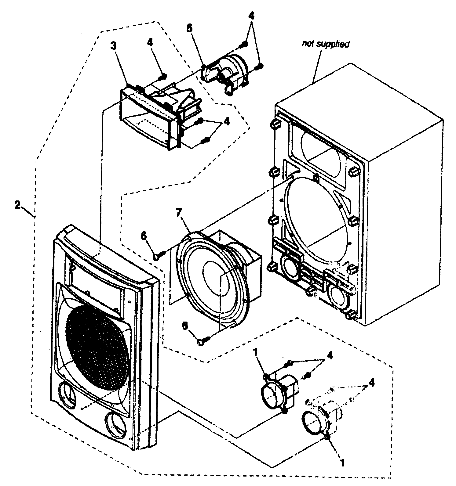 stereo speaker parts