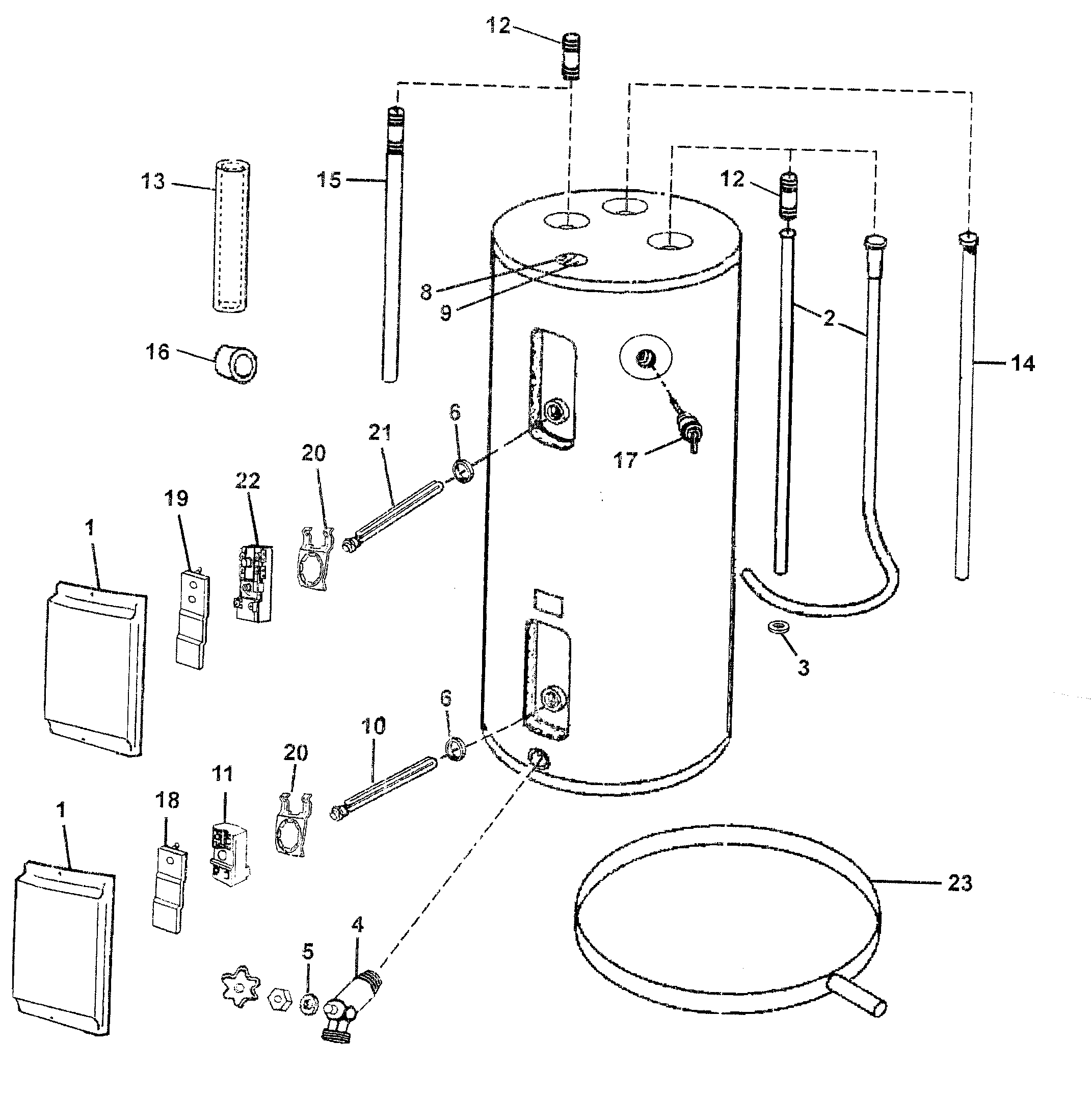 Marathon Water Heater Parts Diagram