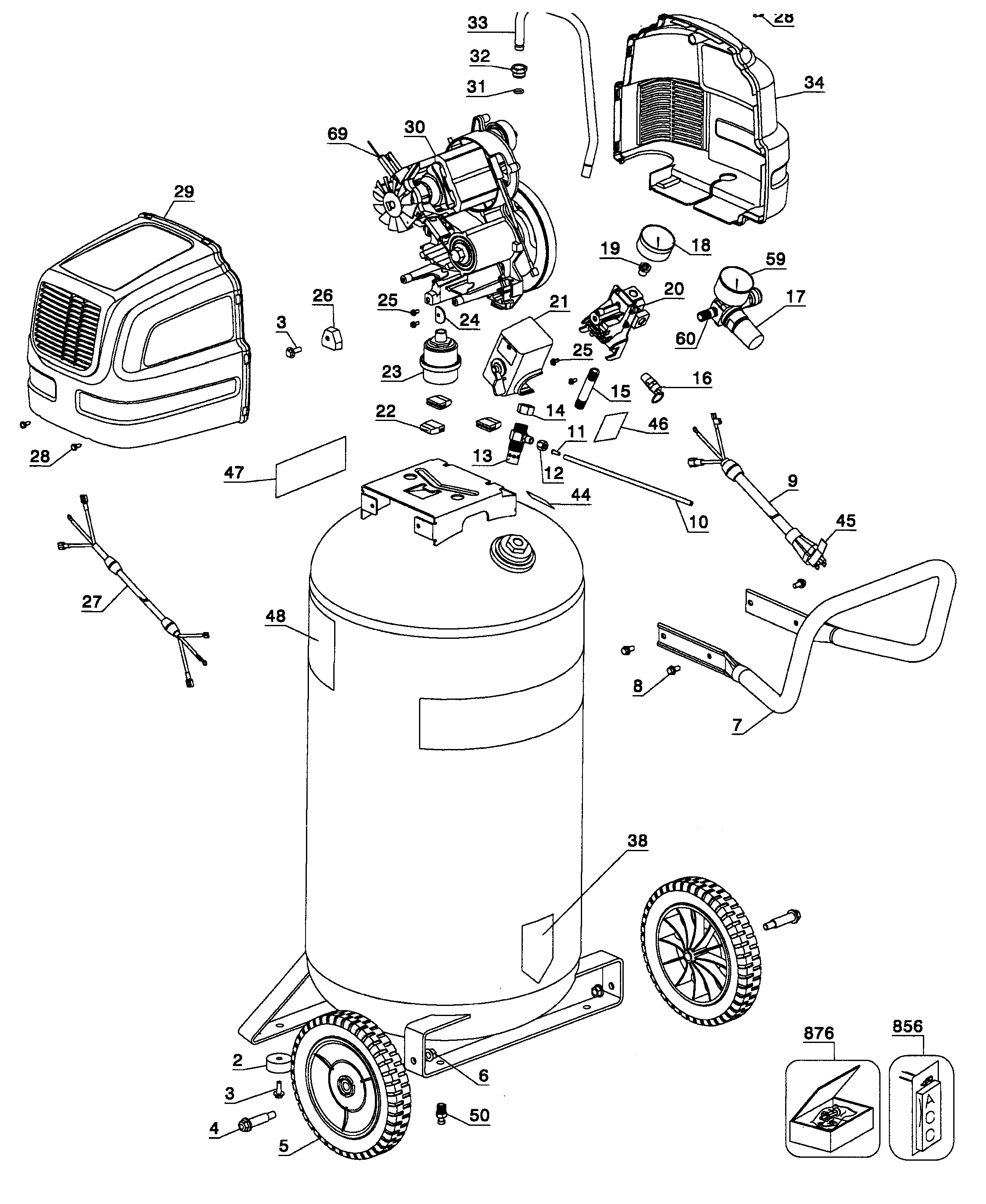 craftsman air compressor parts
