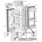 Fisher & Paykel RF201ADUX-22302A bottom-mount refrigerator parts