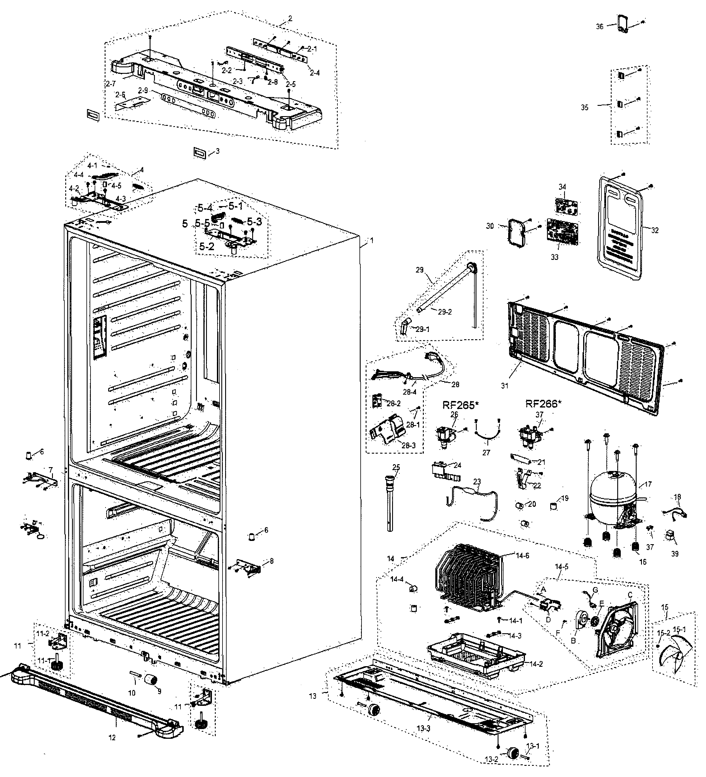 Refrigerator Parts: Samsung Side By Side Refrigerator Parts