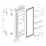 Samsung RF217ACPN/XAA-00 bottom-mount refrigerator parts | Sears