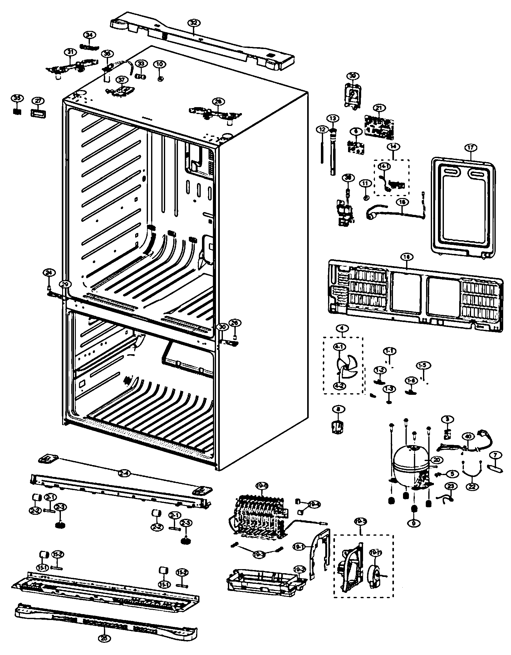 Samsung Refrigerator Ice Maker Parts Diagram