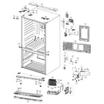 Samsung RF4287HAWP/XAA-00 bottom-mount refrigerator parts | Sears ...