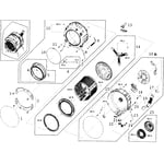 Samsung WF350ANW/XAA-00 washer parts | Sears PartsDirect
