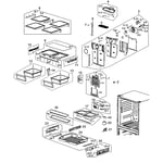 Samsung RF263AEBP/XAA-00 bottom-mount refrigerator parts | Sears