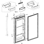 Samsung RFG297AARS/XAA-00 bottom-mount refrigerator parts | Sears
