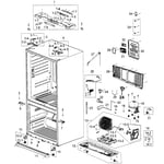 Samsung RF266AZBP/XAA-00 bottom-mount refrigerator parts | Sears ...