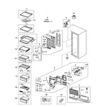 Samsung RSG257AARS/XAA-00 side-by-side refrigerator parts | Sears ...