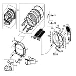 Samsung DV5451AEW/XAA01 dryer parts Sears PartsDirect